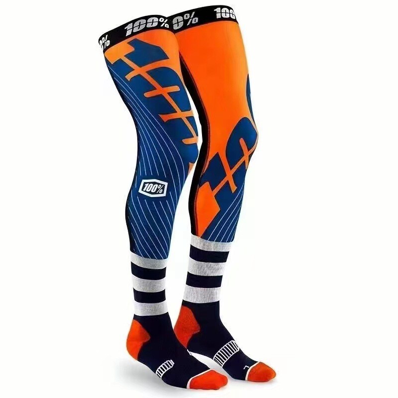 Motorcycle- Compression Knee- Brace enduro Sock Top Motocross. Socks ATV/MX Knee