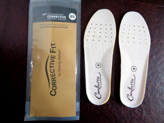 Gravity Defyer Corrective Fit Beige Orthotic Insoles Womens Size 9 Arch Support