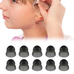 10Pcs Hearing Aid Domes Hearing Aid Eartips Earplug Silicone Hearing Aid Earbud