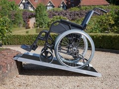 AllCure 3′ (36″ x 31″) Extra Wide Aluminum Foldable Wheelchair Loading Ramp