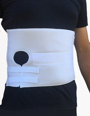 Stoma Support Ostomy Hernia Belt for Colostomy Bag Ab. Binder w/ Stoma Opening
