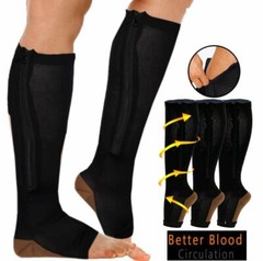 1/3Pairs Open Toe Toeless Compression Socks(15-20Mmhg) for Men and Women Support