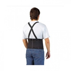 Heavy Duty Weight Lift Lumbar Lower Back Waist Support Belt Brace Suspender Work