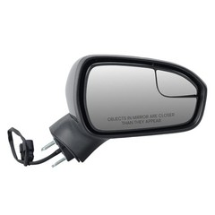 Right Passenger Side Mirror Compatible with Ford Fusion 2016 R-3 Pins Black