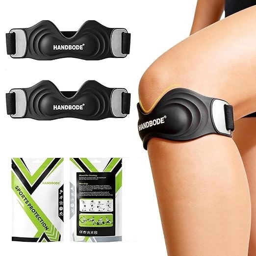 Patellar Tendon Support Strap, Silicone Knee Brace for men women