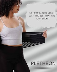 Lumbar Belt for Back Pain Relief, Adjustable Support Belt with Hook and Loop …