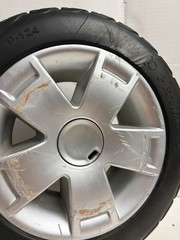 Pride Mobility Victory 10 Front Wheels Tires Pair with Hubcaps – Primo 10.4×3.6