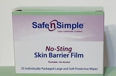 Safe n‘ Simple SNS00807 No Sting Skin Barrier Wipes 1BX/25EA Exp.2027