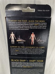Superfeet Black Premium Insole Men’s 13-1/2 – 15 DMP MORENO 3 Layer Memory Foam