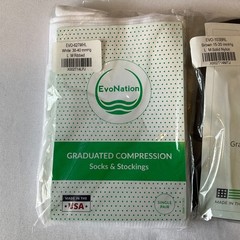 Evo Nation Graduated Compression Socks Mens Size L Multicolor mmHg 3 Pair