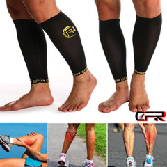 COPPER Compression Calf Sleeve Running Leg Support Brace Sport Shin Splint Socks