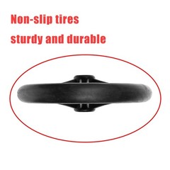 4PCS Universal 8 Inch Wheelchair Walker Wheel Solid Front Caster w/Axles