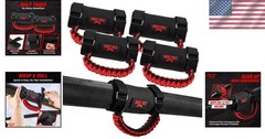Roll Bar Grab Handles 4-Pack UTV ATV SxS – Red Nylon, Easy Install, Enhanced …