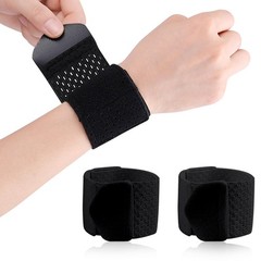 2Pcs Carpal Tunnel Wrist Brace, Ultra Thin Compression Support Strap, Adjustable