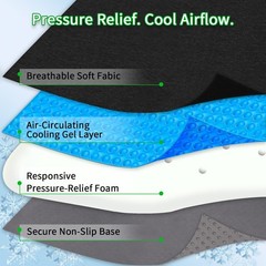 Gel Wheelchair Cushions for BedSores Prevention,Bed Sore Pad Cushion for Butt…