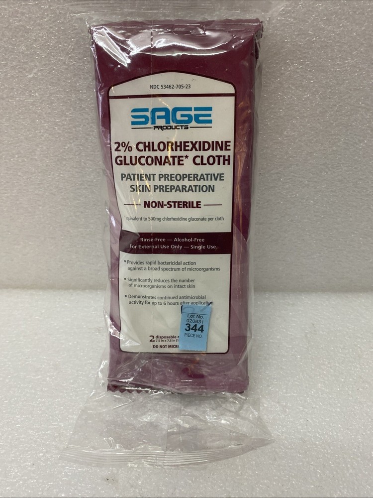 Sage Products 2% Chlorhexidine Gluconate PreOp Prep – 3 Packs
