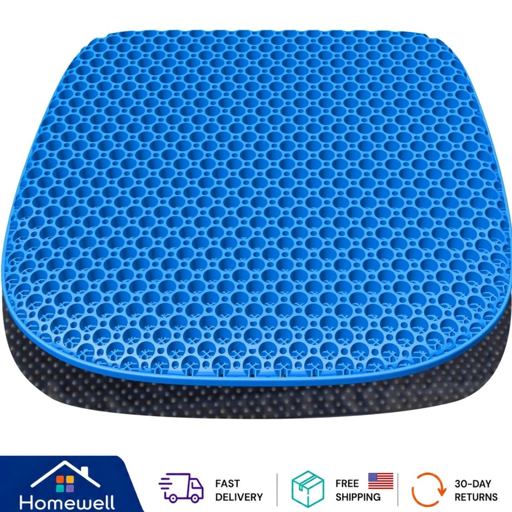 Ultimate Comfort Gel Seat Cushion for Long Sitting – Waterproof & Soft