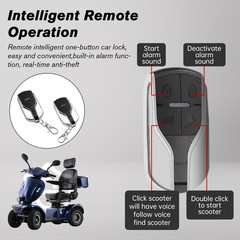 1000W 4-Wheel Heavy Duty Mobility Scooters w/ 16″ Tire for Seniors 500lbs 15MPH