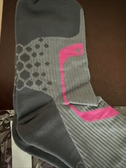 Thirty48 compression socks lg gray pink