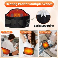 Heated Lower Back Brace for Back Pain Relief, Back Belt with Heating & Vibration