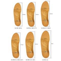 Orthotic Insoles Arch Support Flat Feet PU Leather Orthopedic Shoe Inserts