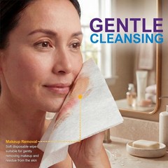 Disposable Dry Wipes for Adults, Soft & Absorbent Personal Towels, Bulk 800 C…