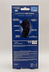 2x COPPER FIT ICE MENTHOL COMPRESSION KNEE SLEEVE L / XL 16″-20″ NEW IN BOX