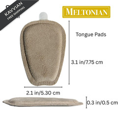 Meltonian Soft Microfiber Tongue Pad for Shoes – Shoe Pads S/M 5L-7M, Brown