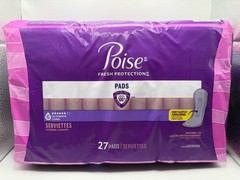 Poise Fresh Protection Ultimate Absorbency Long Incontinence Pads, 27 Count