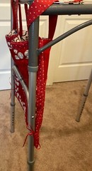Quilted Handmade Baseball Walker Organizer Cotton Fabric 16” w/7 pockets WO-134