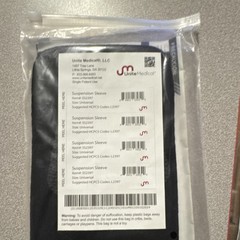 Unite Medical Compression Sleeve Universal Size Black Model 552397 L2397