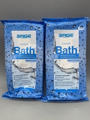 4 PACKS Sage 7900 Comfort Bath Cleansing Washcloth Wipes Heavyweight 8×8