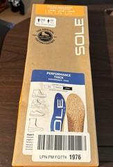 SOLE Performance Thick Insoles Custom Moldable Orthotic Arch Plantar Fasciitis