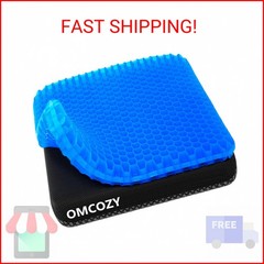 OMCOZY Gel Seat Cushion, Cooling Cushion (Super Large & Thick), Breathable Honey
