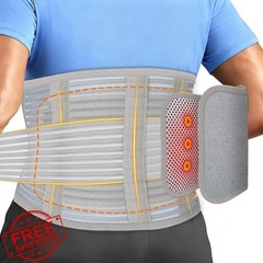 ChromaBloom Back Support Gray Large Waist Belt