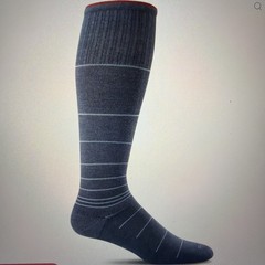 NWT Sockwell Men’s Circulator Moderate Graduated Compression Sock In Denim, L/XL