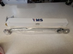 Vms 24 Inch Grab Bar, Knurled Chrome