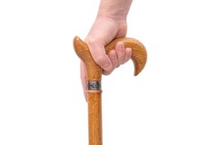 Dr. Watson – Handcrafted Wooden Walking Stick, Walking Cane, Derby Handle