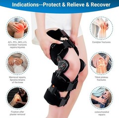 Hinged ROM Knee Brace,Unloader Knee Brace,Knee Immobilizer Brace,ACL, MCL and…