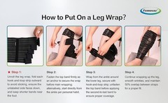 XL Adjustable Calf Compression Wrap Lymphedema Edema CVI Swelling Relief