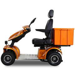4 Wheels Heavy Duty Mobility Scooter 31 Miles 3-Speed 48V 1000W 500lbs Orange