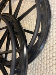 High-Quality 24-Inch Wheelchair Replacement Wheels – Durable Nylon Construction