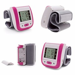 New Automatic Wrist LCD Digital Wrist Blood Pressure Cuff Meter Counter 5 Color