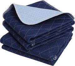 4 PCS Dark Blue Washable Bed Pads 34×36 Inch Incontinence Mattress Protector