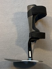 ALLARD TOE OFF 2- 1/2 AFO Medium Right Black Ankle Foot Orthosis Drop Foot READ