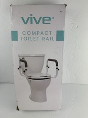 VIVE LVA1055 Adjustable Grab Bar- Compact Toilet Safety Handrail- New Opened Box