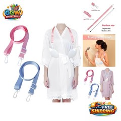 Post-Mastectomy Shower Lanyards – 2 Pack Adjustable Drain Holders in Pink & Blue