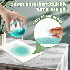 50 Pack Commode Liners with Super Absorbent Pads, Universal Fit All Standard Toi