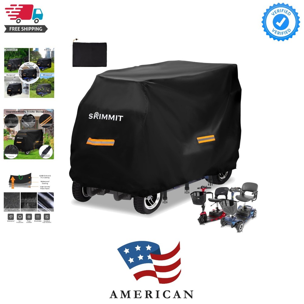 Upgraded Mobility Scooter Storage Cover, Heavy Duty 420D Oxford Fabric Electr…