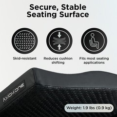 Axiom One General Purpose Cushion, 14 x 14 Inches – Pre-Contoured Seat Cushio…